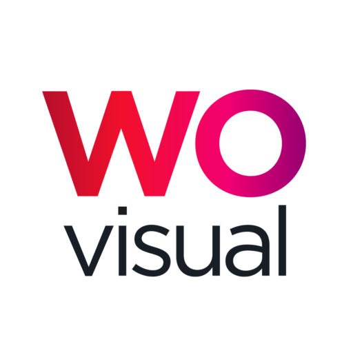 Logotipo invertido WO Visual